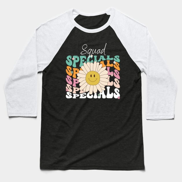 Retro Specials Squad Art Music PE Tech Teacher Team Specials Baseball T-Shirt by deafcrafts